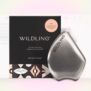 Wildling Empress Platinum Facial Stainless Steel Gua Sha NEVER BEEN USED